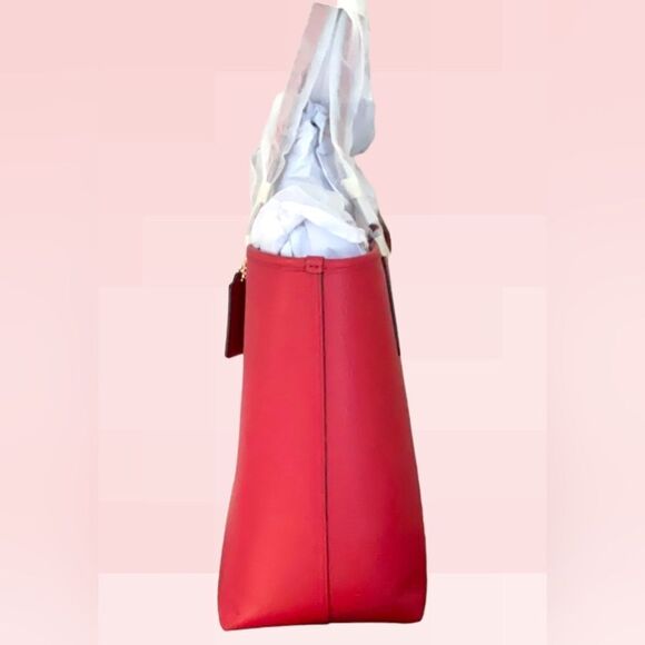 DISNEY X COACH CITY TOTE BAG EVIL QUEEN MOTIF SNOW WHITE AND THE SEVEN DWARFS - Picture 9 of 14